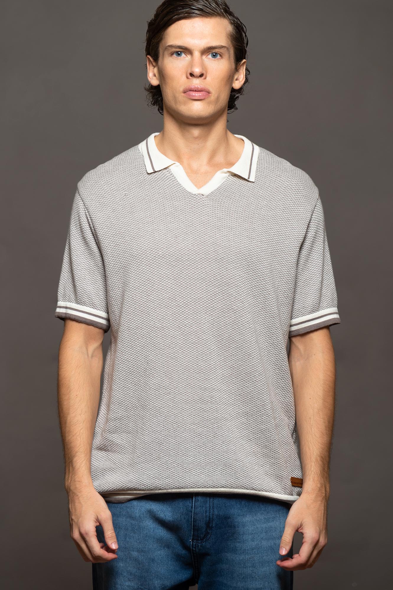 4007VI - CHOMBA BRANDY TEJIDA VISON